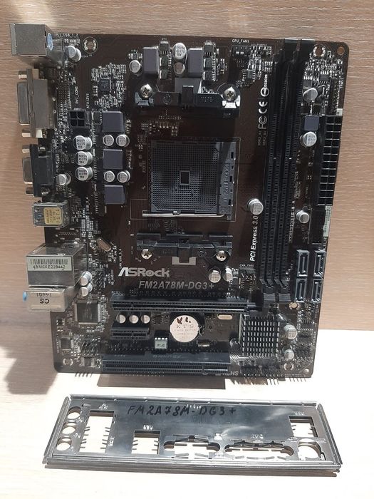 Материнська плата Asrock FM2A78-DG3+, FM2+, VGA/DVI, 2×ddr3