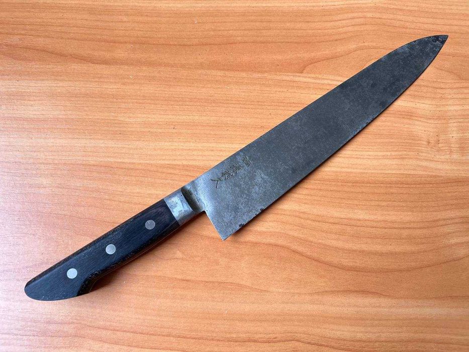 Кухонный японский Шеф-нож Гьюто Mínamoto Ríkyu из углеродистой стали