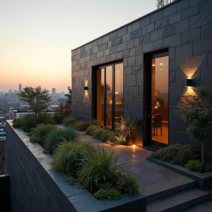 Płytki Łupek Black Slate Naturalne