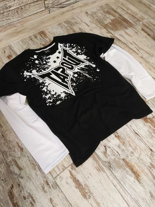 Продам лонгслів TAPOUT two lines BLACK sk8 Y2K