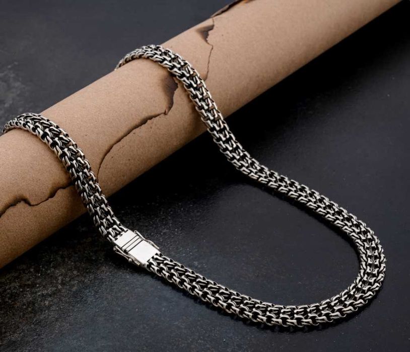 Срібний ланцюжок 120г "Козацький" чоловічий мужская серебряная цепочка