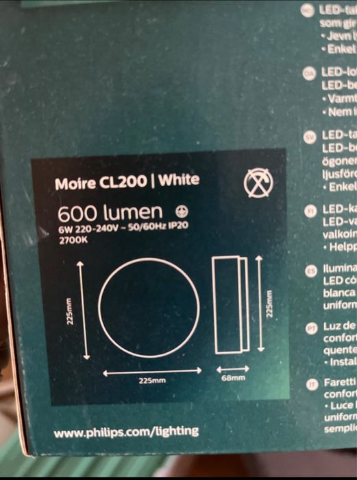 Philips lampa led sufitowa plafon