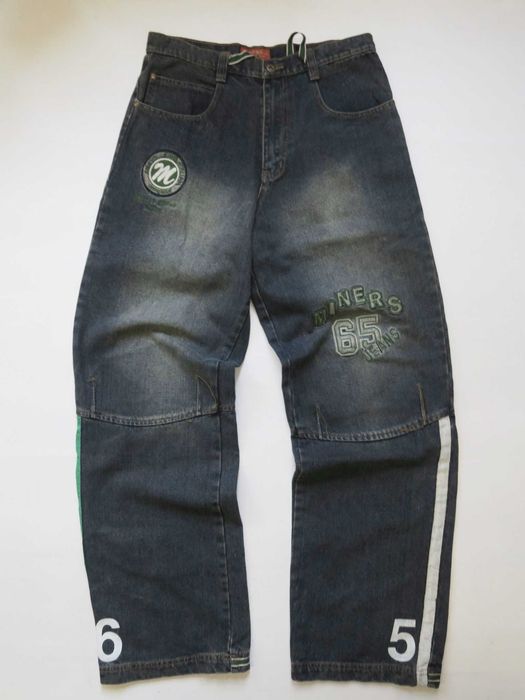 Miners szerokie spodnie skate baggy y2k M/L uniseks