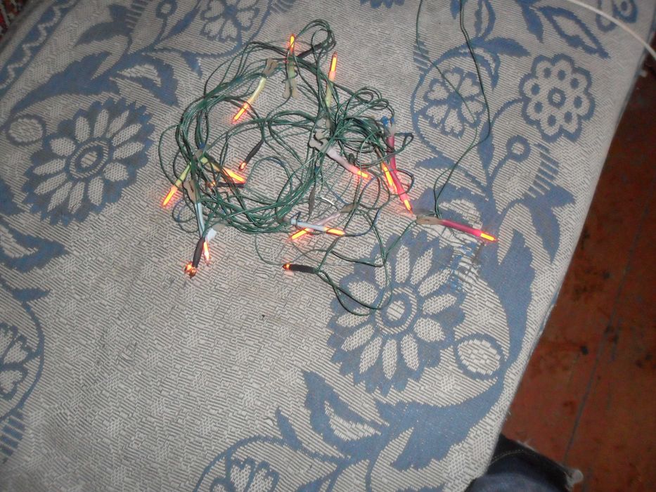 Гирлянда новогодняя  Неоновые Свечи мерцающих из ссср