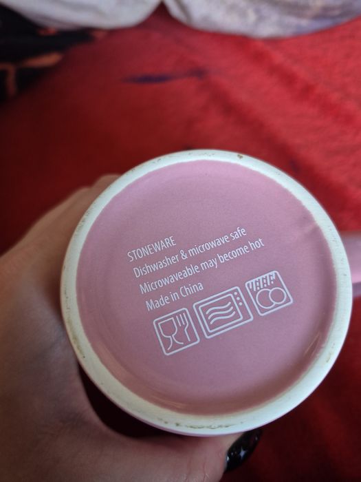 Kubek dream big pudrowo różowy