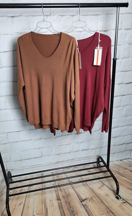 Sweterek wiskoza klasyk cienki duży