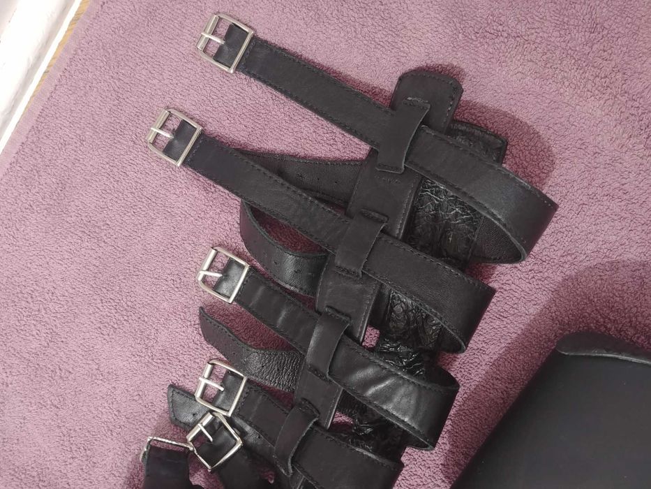 Kozaki botki sandałki czarne buty pole dance na platformie 36/37