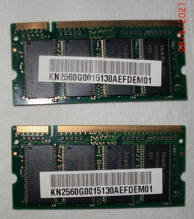 Memória DDR 256MB 333MHz para Portátil64730009689346121