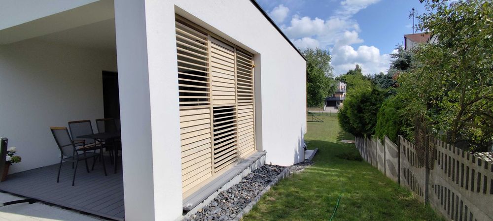 Żaluzje tarasowe  do : pergola altana taras balkon ogród.