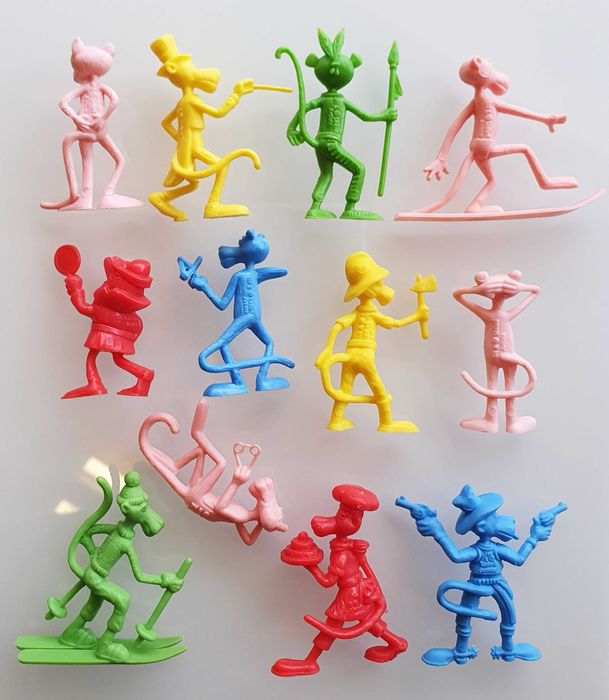 Antiga Coleção Completa ~ ”PINK PANTHER” ~ 12 Monocromáticos ~ Anos 80