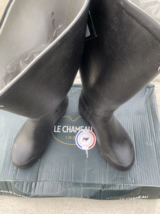 kalosze Saint Hubert Le chameau czarne skorzane tozmir 40