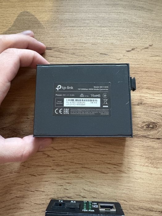 Медіаконвертер TP-Link MC112CS (SC → RJ45, WDM, 10/100Mbps)