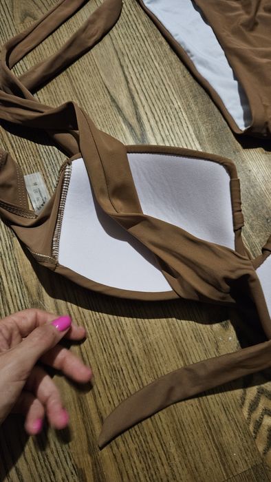 Kostium kapielowy 2 czesciowy czekoladowy