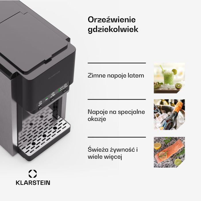 Kostkarka Kruszarka do Lodu z Dozownikiem wody Klarstein Arcticblend