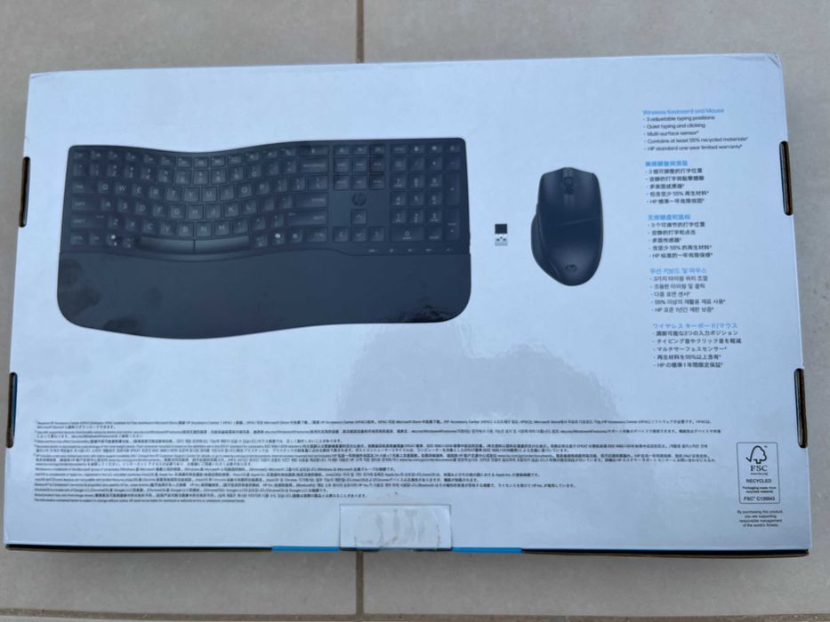 HP 680 Comfort Dual-Mode wireless teclado / keyboard + rato / mouse