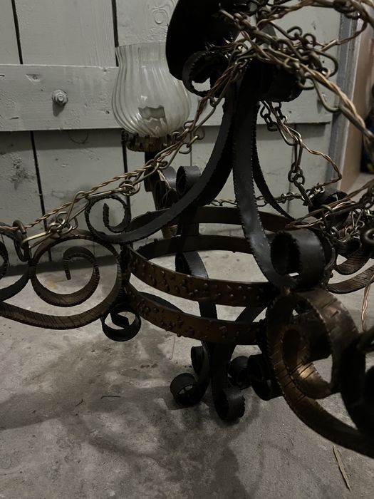 Żyrandol lampa wisząca PRL