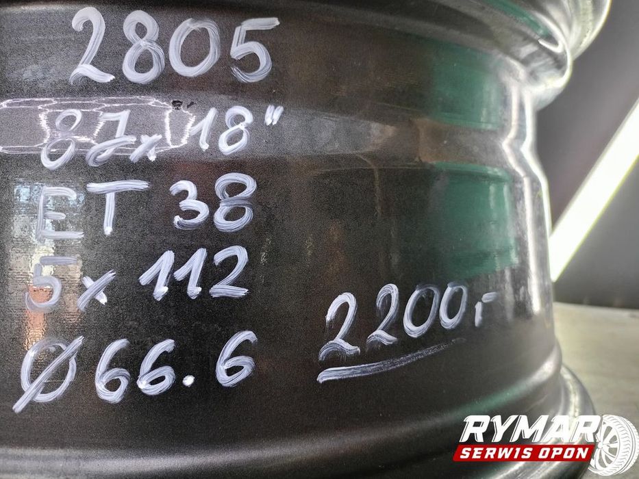 śląsk alufelgi 8x18 5x112 et38 oe mercedes komplet