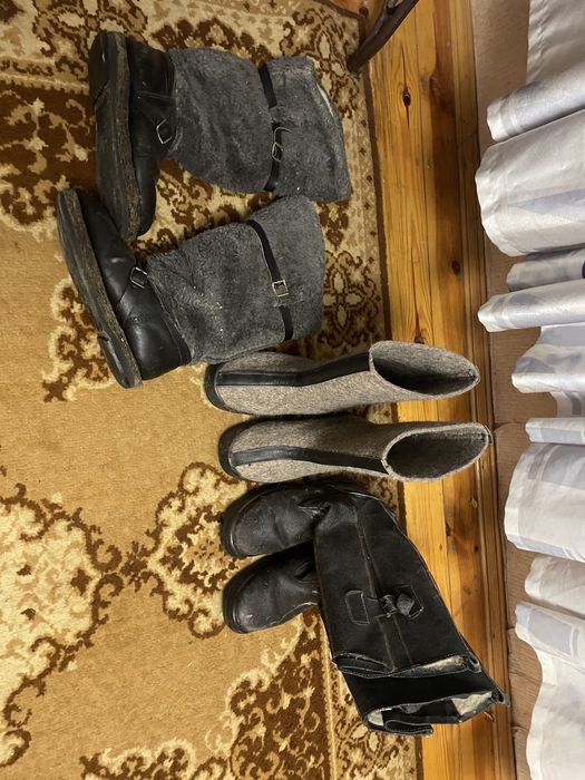 Унты, валенки натуральная кожа и мех