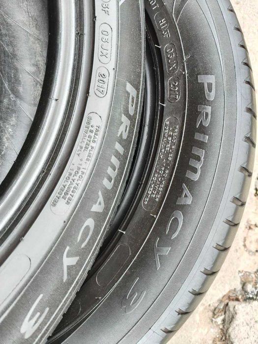 Michelin Primacy 3 215/55r17 made in Spain 2шт, 17год, 4мм, ЛЕТО. Привезены из Германии