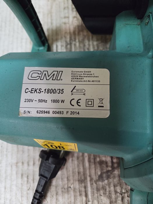 Piła elektryczna CMI ,C- EKS -1800/35 , 1800 Wat z Niemiec