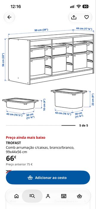 TROFAST Comb arrumação