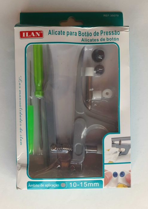 Alicate de pressão + Botões de pressão