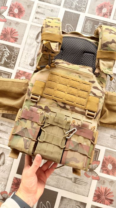 Colete + bolsa airsoft