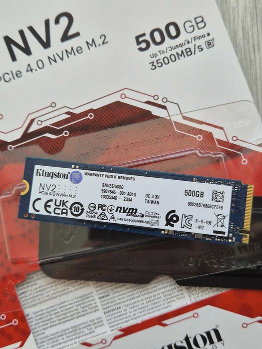 M.2 SSD диск 500GB Kingston NV2 (NVMe\PCI-e 4.0 x4). Trade-IN