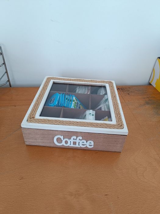 Caixa para cápsulas de café