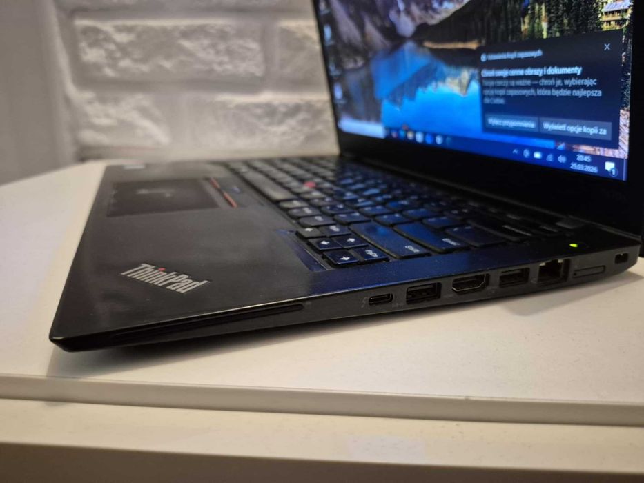 Biznesowy ThinkPad T470s Intel i5-7th/8GbDDR/256SSD/DOTYK/BateriaOK
