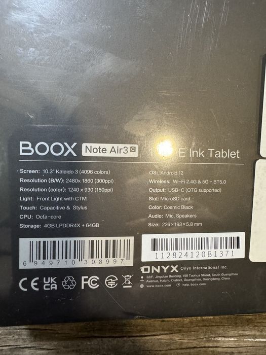 BOOX Note Air3c оригінал