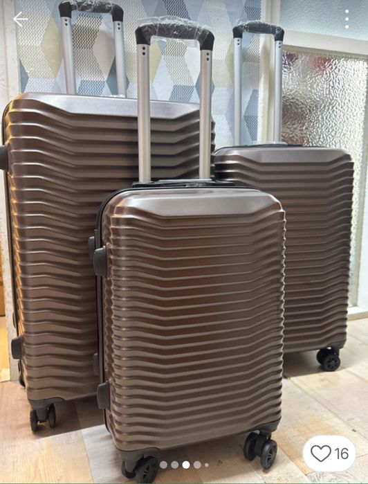 Lindo Set de 3 Malas de viagem com rodas a 360°. Novas!