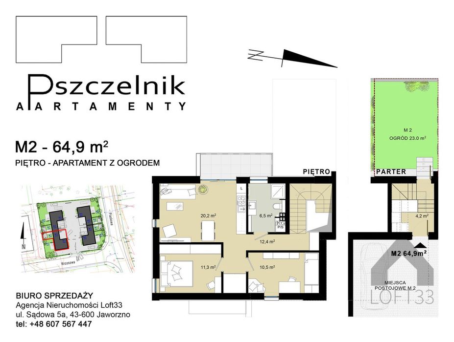 Przestronny trzypokojowy apartament z ogrodem - Pszczelnik Apartamenty