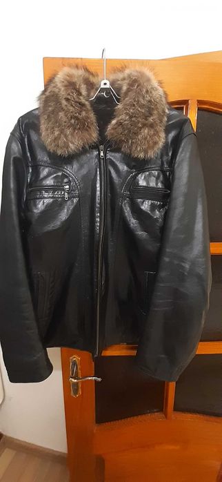 Куртка зима шкіряна