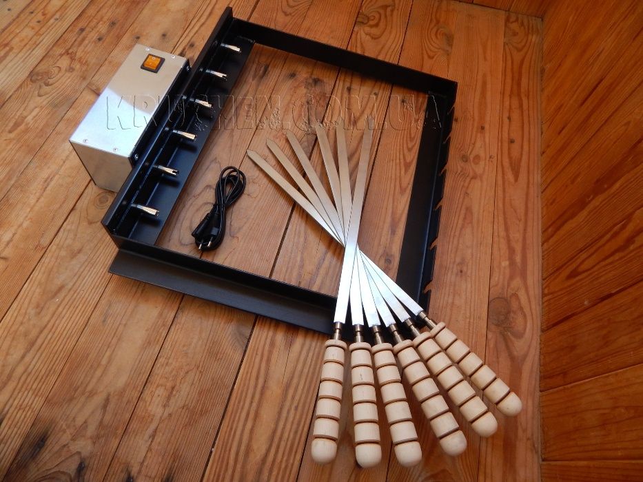 Мангал с электроприводом - Электропривод для мангала - Шампур Самокрут