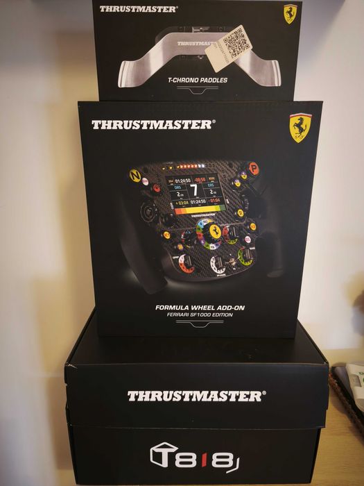 T818 Direct Drive Thrustmaster + SF1000 Ferrari Wheel
