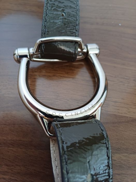 Шикарный женский ремень COCCINELLE оригинал Италия кожа лак М