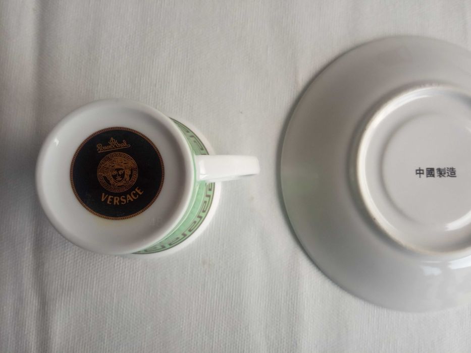 Versace Rosenthal filiżanka spodek mokka espresso