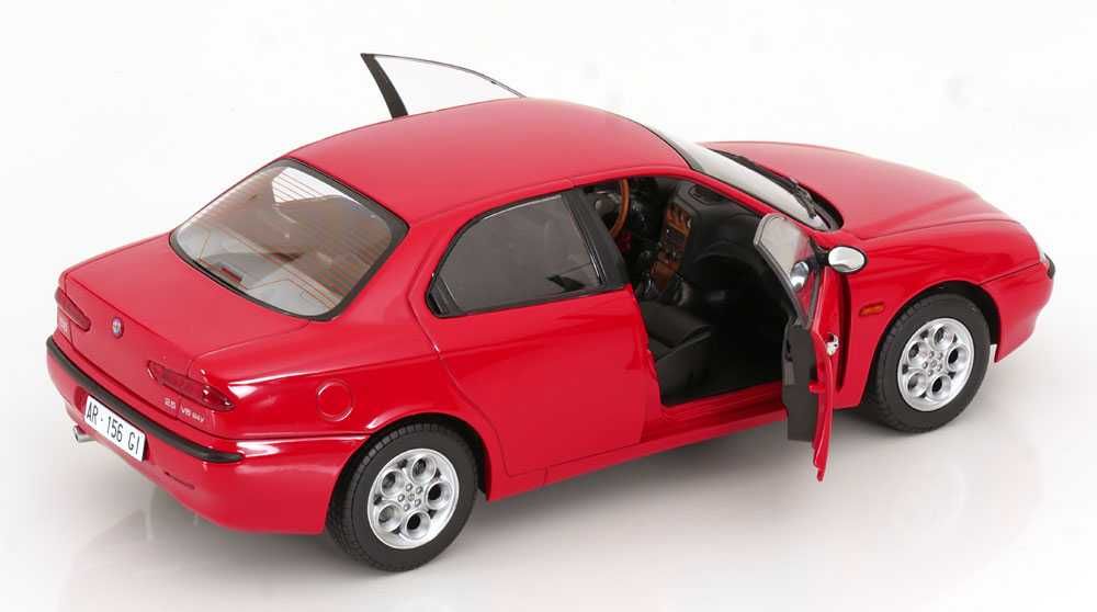 Model 1:18 Mitica Alfa Romeo 156 2.5 V6 24V 1997 red / black interior