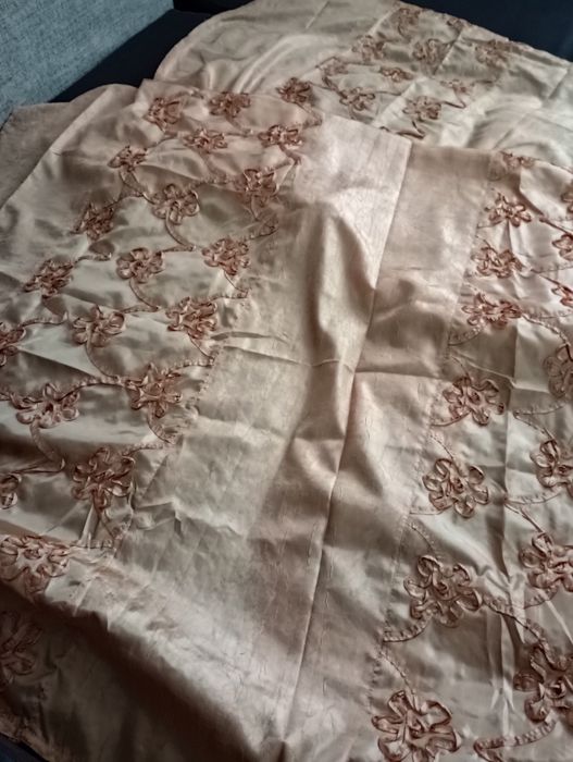 Продам бу покривало,штора,скатертина абрикосовий колір 230 /150см