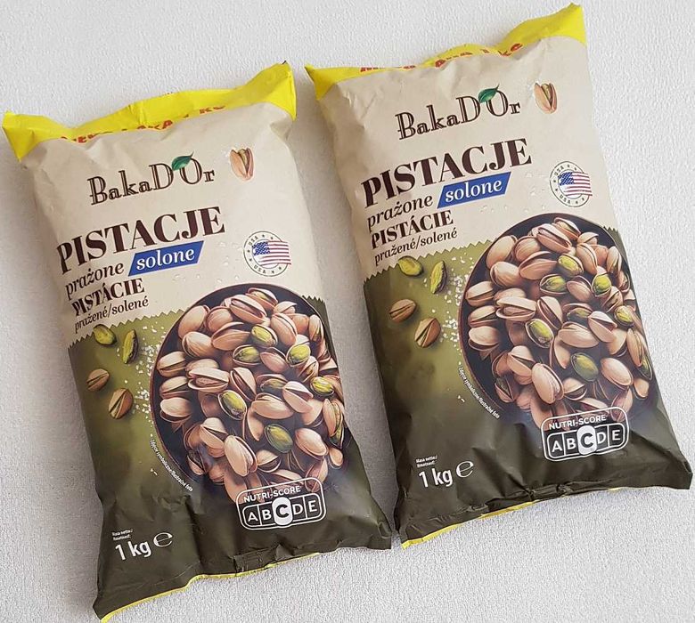 Pistacje prażone solone 2x1kg Bakador