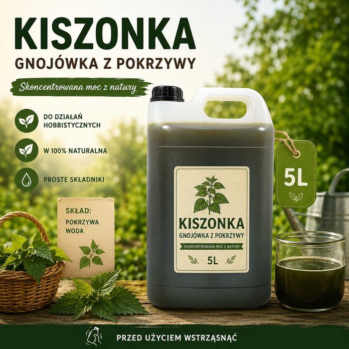 Kiszonka gnojówka z pokrzywy 5l. Natura- domowy koncentrat