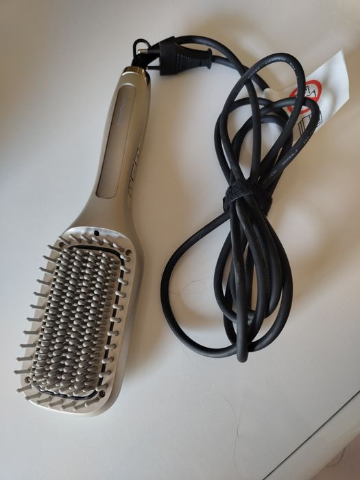 Escova elétrica para esticar cabelo