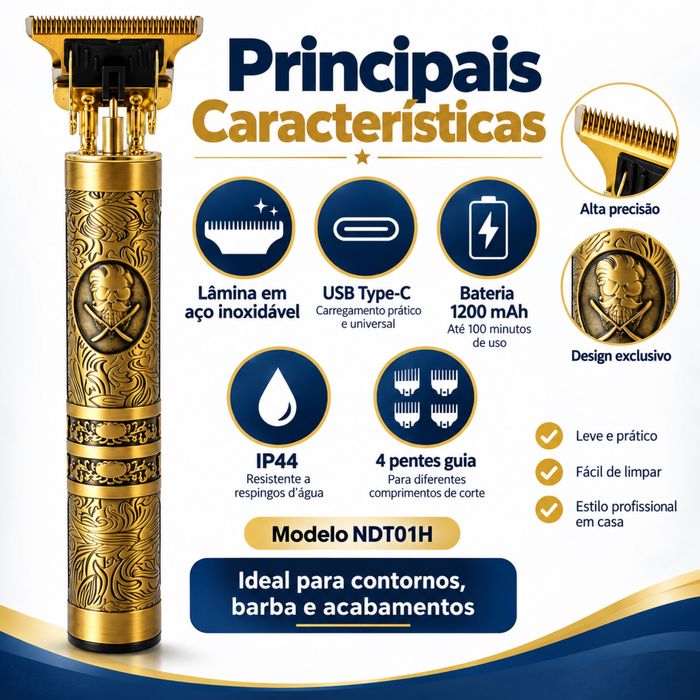 Máquina de Cortar Cabelo Profissional