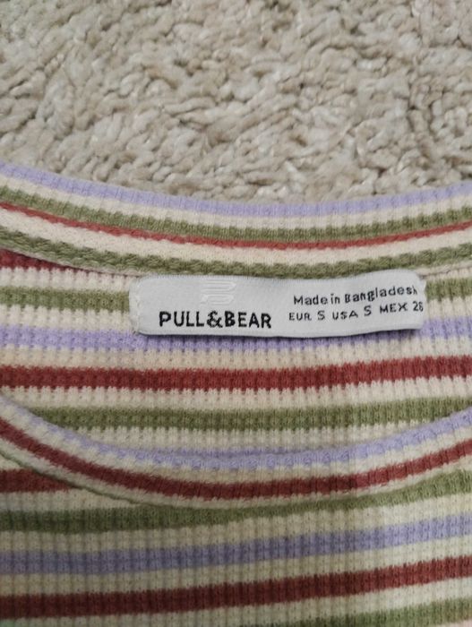 Koszulka w paski crop top rozmiar S