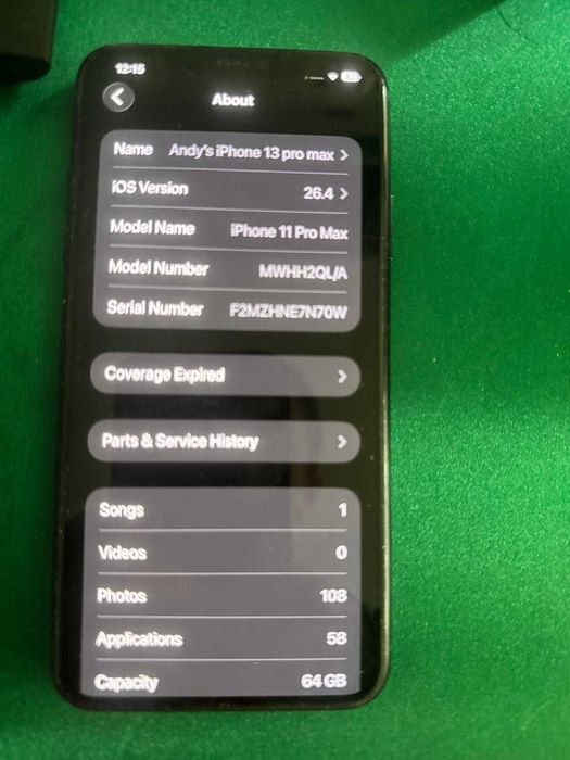 iPhone 11 pro max 64gb