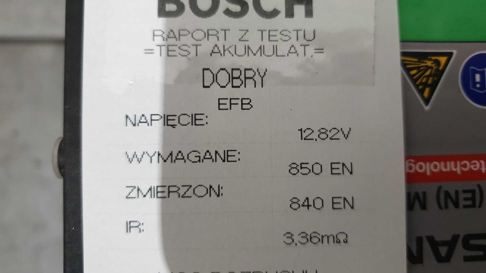 Akumulator używany VARTA RENAULT NISSAN EFB OE 12V 95AH 850A