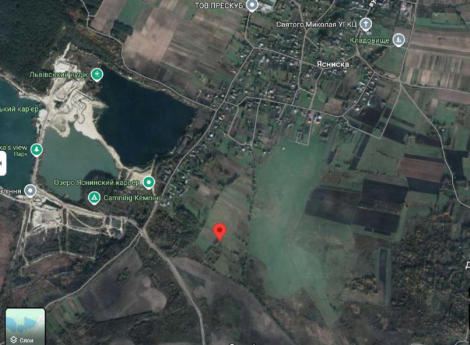 Продаж землі ділянка село Ясниська неподалік Бірки ,Брюховичі.