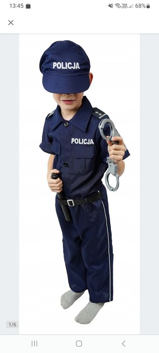 Stroj policjanta rozmiar 104