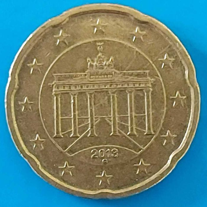 20 Cêntimos de 2013 Letra G da Alemanha